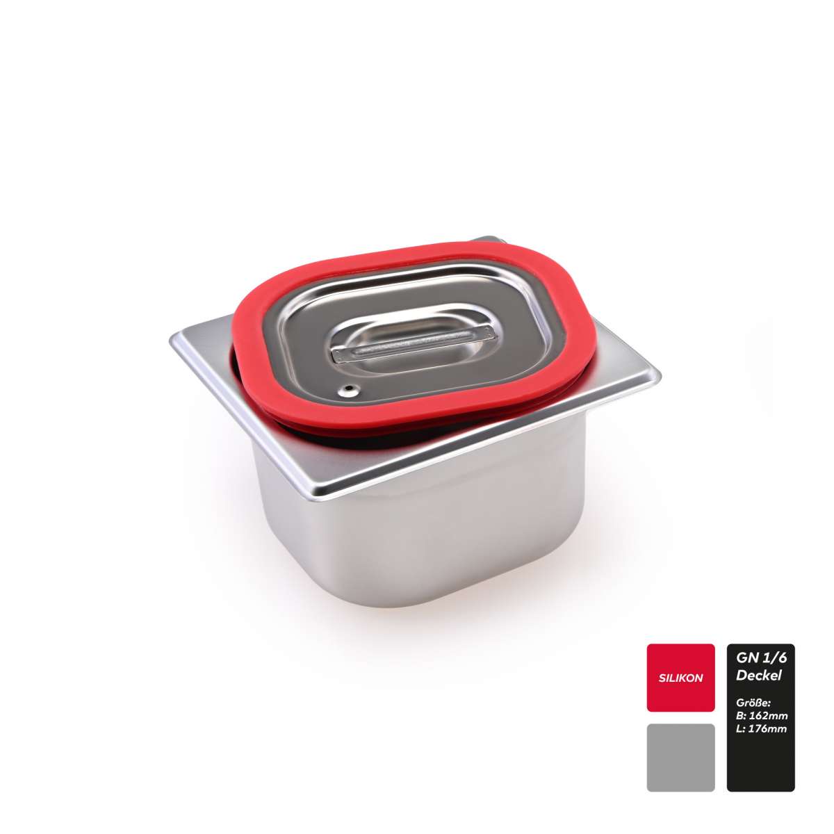 GN 1/3 Deckel Aus Edelstahl – Abdeckung Für Gastronormbehälter, 325x176x15 Mm, 0,7 Mm Materialstärke